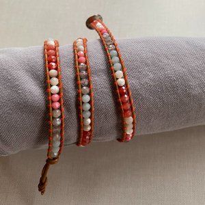 Chan Luu Multi-Color Stone/Strand Bracelet